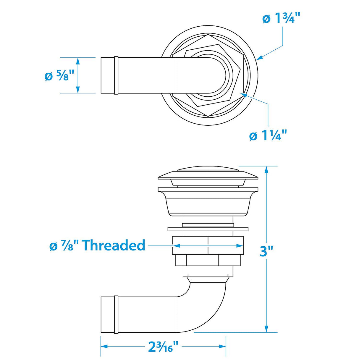 Seachoice 23061 Fuel Tank Vent, Stainless Steel, 5/8 In., 90 Degree, Corrosion-Resistant - 50-23061 - official Seachoice product image 5