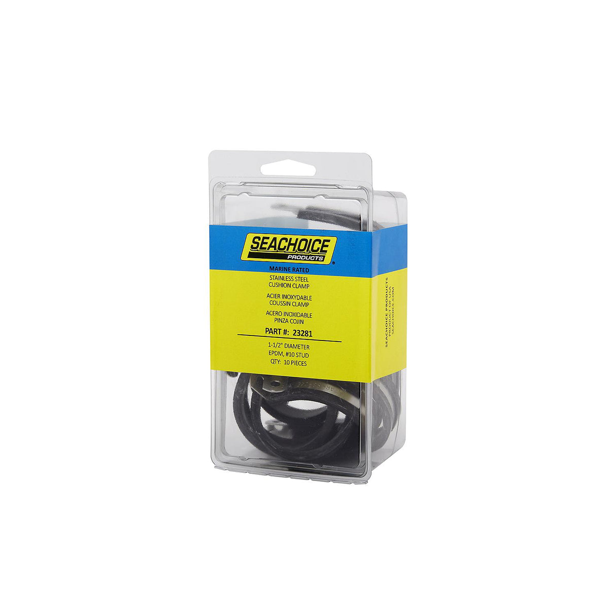 Seachoice Stainless Steel Cable Clamps, 1-1/2 In., EPDM - 50-23281