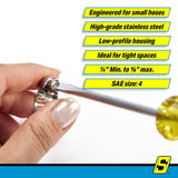 Seachoice 23351 Stainless-Steel Mini Hose Clamps, 5/16" Band, Size #4, 10/Bx - 23351 - official Seachoice product image 5