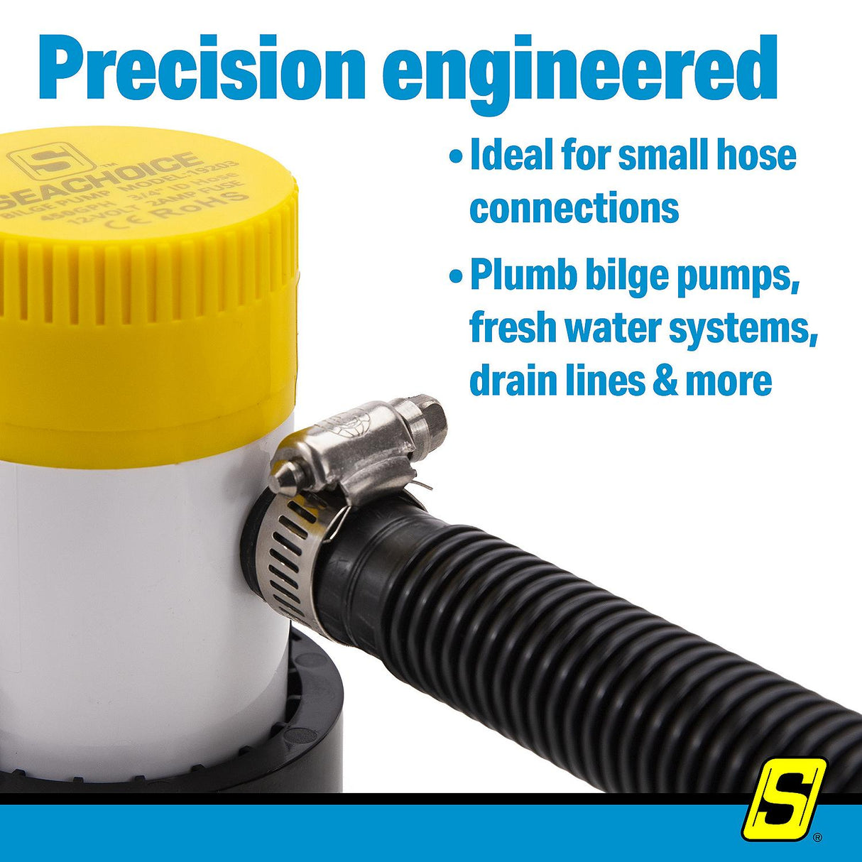 Seachoice 23351 Stainless-Steel Mini Hose Clamps, 5/16" Band, Size #4, 10/Bx - 23351 - official Seachoice product image 8