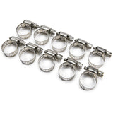Seachoice 23381 Stainless-Steel Marine Hose Clamps, 1/2" Band, Size #8, 10/Bx - image 6