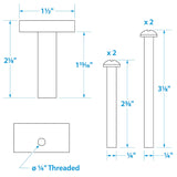 Seachoice 28071 Mounting Bolt and Isolator Kit for Motorguide Trolling Motors, Stainless Steel Screws - 28071 - official Seachoice product image 2