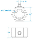 Seachoice Steering Guard, 7/8 in. Thread, for Honda, Mercury, Mariner, Johnson, Evinrude, Nissan, Suzuki, Tohatsu, Yamaha and Force - SC50-28251 - official Seachoice product image 7