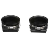 Seachoice Exhaust Guard Covers, Fits 3 in. OD Pipe, Black Rubber with Stainless Steel Hose Clamp - 28351 - official Seachoice product image 3