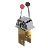 Seachoice Twin Lever Control, Chrome-Plated Brass, Red and Black Knobs, 8-5/16 In. Tall - 28401 - official Seachoice product image 3
