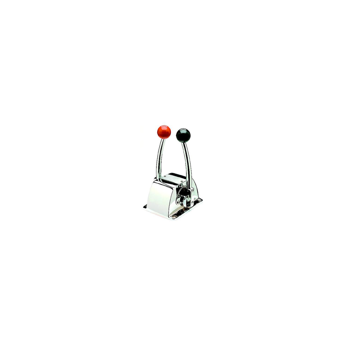 Seachoice Twin Lever Control, Chrome-Plated Brass, Red and Black Knobs, 8-5/16 In. Tall - 28401 - official Seachoice product image 8