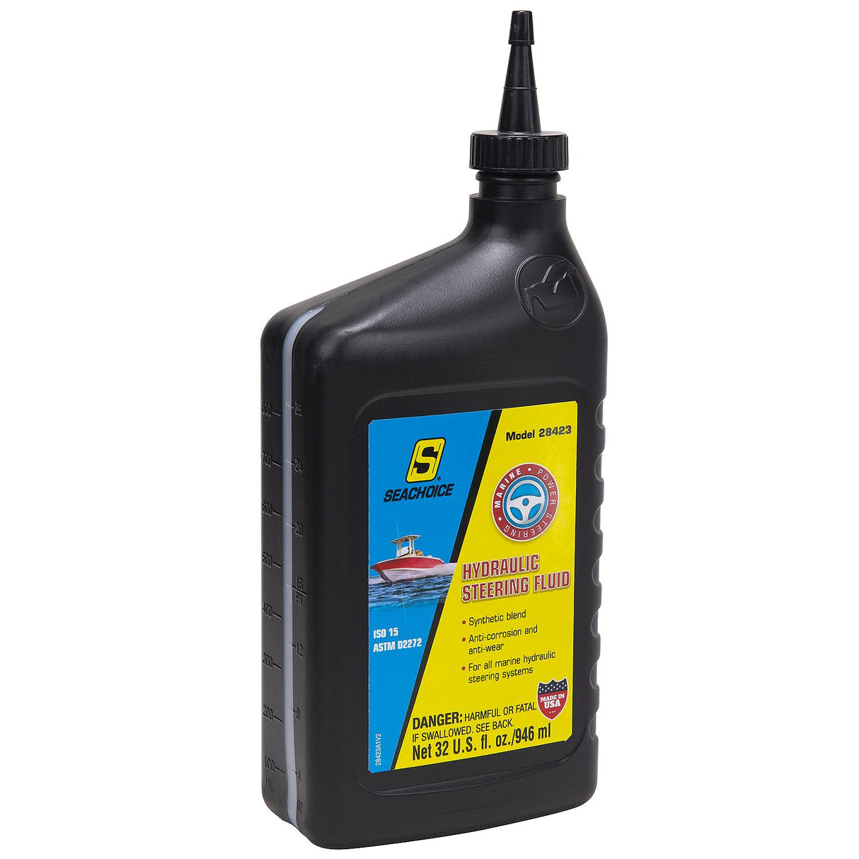 Seachoice 28423 Hydraulic Steering Fluid - Synthetic Blend, ISO 15, 1 Qt. - 28423 - official Seachoice product image 3