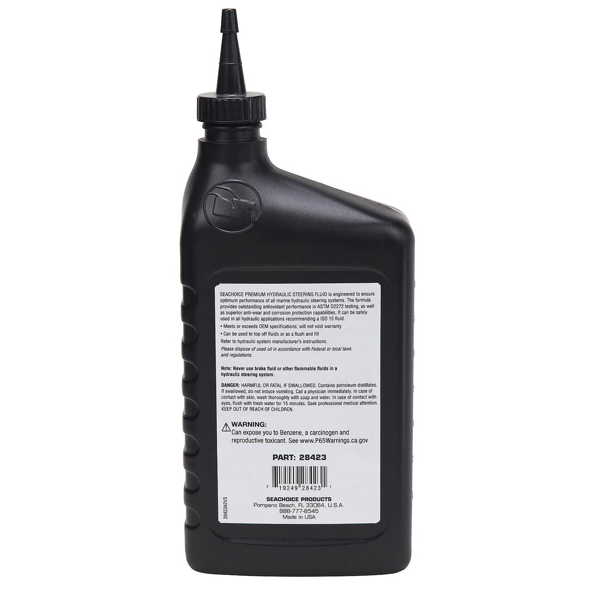 Seachoice 28423 Hydraulic Steering Fluid - Synthetic Blend, ISO 15, 1 Qt. - 28423 - official Seachoice product image 6