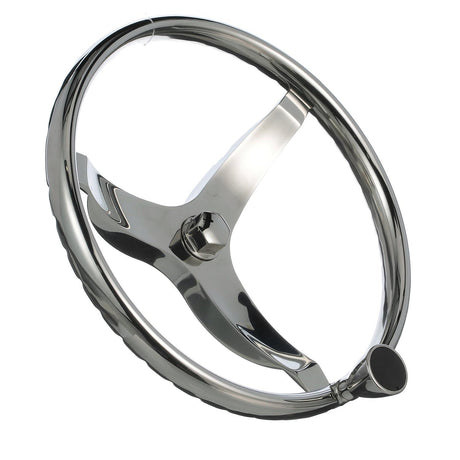Seachoice 3 Spoke Sports Steering Wheel w/ Turning Knob, Fits 3/4-In. Tapered Shaft, 13.5-In. Diameter - 28481 - official Seachoice product image 4