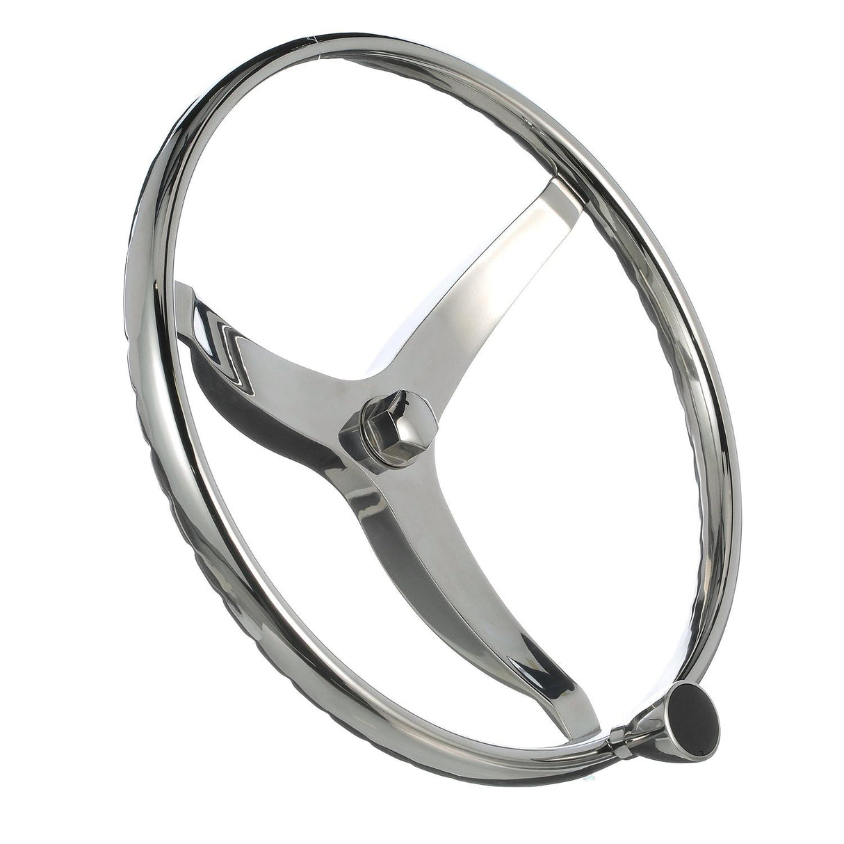 Seachoice 3 Spoke Sports Steering Wheel w/ Turning Knob, Fits 3/4 In. Tapered Shaft, 15.5 In. Diameter - 28531 - official Seachoice product image 4