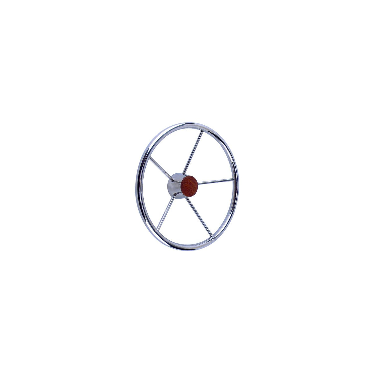 Seachoice 5-Spoke Destroyer Steering Wheel, Stainless Steel, Genuine Teak Center Cap - 28551 - official Seachoice product image 7