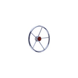 Seachoice 5-Spoke Destroyer Steering Wheel, Stainless Steel, Genuine Teak Center Cap - 28551 - official Seachoice product image 7