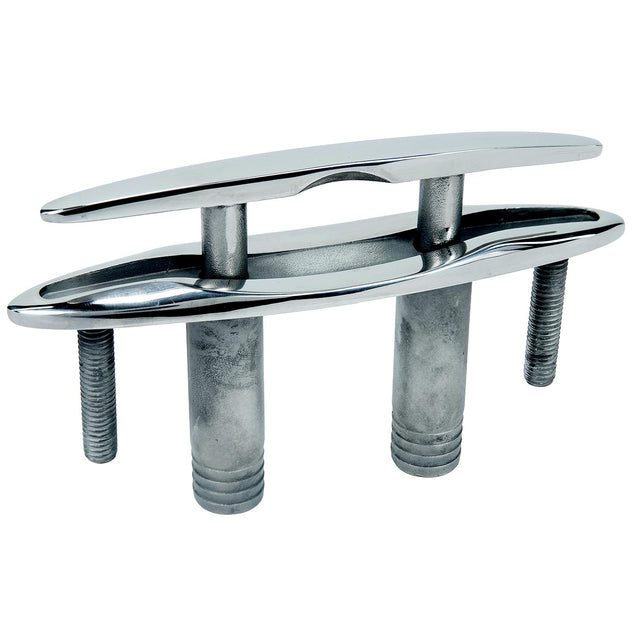 Seachoice 30052 316 Cast Stainless Steel Pull Up Cleat w/ Studs, Flush Mount, 6" long - 54023 - image 1