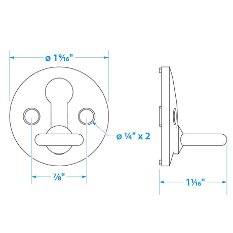 Seachoice Boat Fender Lock, Stainless Steel, Pack of 2 - SC50-30121 - official Seachoice product image 5