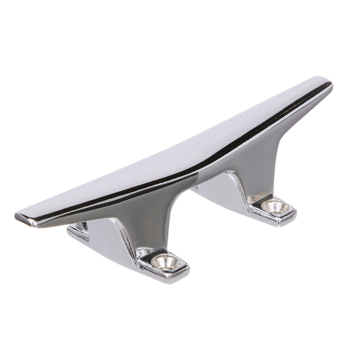 Seachoice 30571 Hollow Base Cleat, Chrome-Plated Zamak, 6 in. Long - 30571
