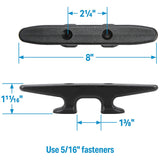 Seachoice Nylon Cleat-8 -Black-(Bulk) - 30840 - official Seachoice product image 4