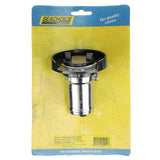 Seachoice Deck Mount Gas Fill Plate w/ Plastic Cap, Chrome-Plated Zinc, Includes Ground Screw and Cap Tether Strap - SC50-32011 - official Seachoice product image 3