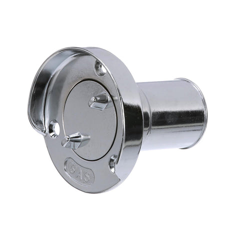 Seachoice Deck Mount Gas Fill Plate w/ Cap, Chrome-Plated Zinc, Includes Rubber Gasket and Beaded Chain Cap Tether - 32041 - official Seachoice product image 8