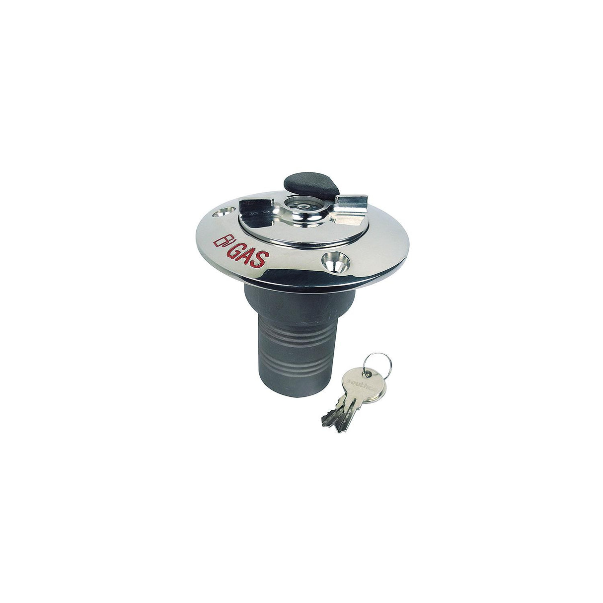Seachoice 32051 Deck Mount Gas Fill Plate w/ Locking Cap, Cast 316 Stainless Steel, Includes 2 Keys - 32051 - official Seachoice product image 9