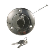 Seachoice 32051 Deck Mount Gas Fill Plate w/ Locking Cap, Cast 316 Stainless Steel, Includes 2 Keys - 32051 - official Seachoice product image 3