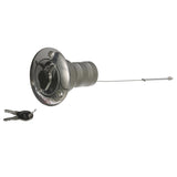 Seachoice 32051 Deck Mount Gas Fill Plate w/ Locking Cap, Cast 316 Stainless Steel, Includes 2 Keys - 32051 - official Seachoice product image 2