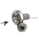 Seachoice 32051 Deck Mount Gas Fill Plate w/ Locking Cap, Cast 316 Stainless Steel, Includes 2 Keys - 32051 - official Seachoice product image 5