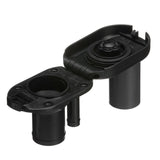 Seachoice 32061 Deck Mount Gas Fill Plate w/ Vent, Hinged Flip-Top, Molded Black Plastic - SC50-32061 - official Seachoice product image 3