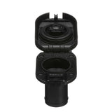 Seachoice 32061 Deck Mount Gas Fill Plate w/ Vent, Hinged Flip-Top, Molded Black Plastic - SC50-32061 - official Seachoice product image 2