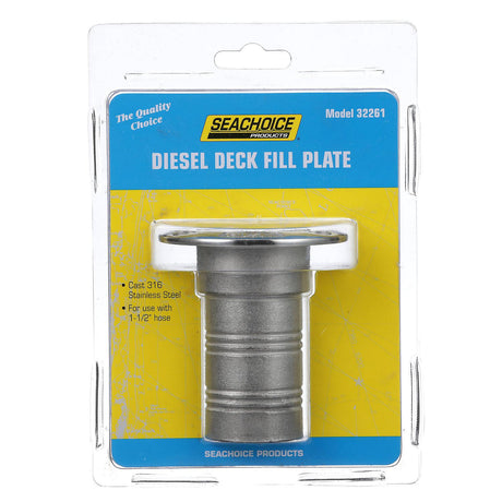 Seachoice Corrosion-Resistant Cast 316 Stainless Steel Deck Fill, Diesel Fill w/ Cap - 32261 - official Seachoice product image 4