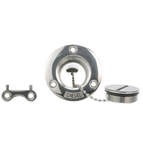 Seachoice Corrosion-Resistant Cast 316 Stainless Steel Deck Fill, Diesel Fill w/ Cap - 32261 - official Seachoice product image 3