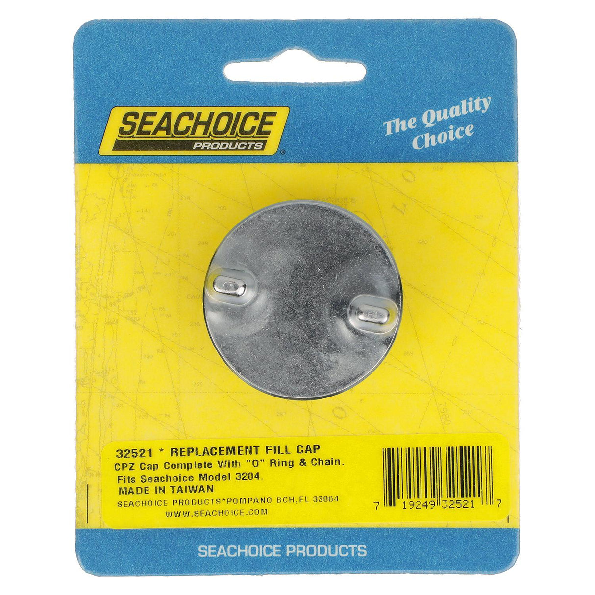 Seachoice 32521 Replacement Gas Fill Cap, Chrome-Plated Zamak - SC50-32521 - official Seachoice product image 6