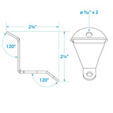 Seachoice Wall Mount Bottle Opener, 3 In. - SC50-32681 - official Seachoice product image 5