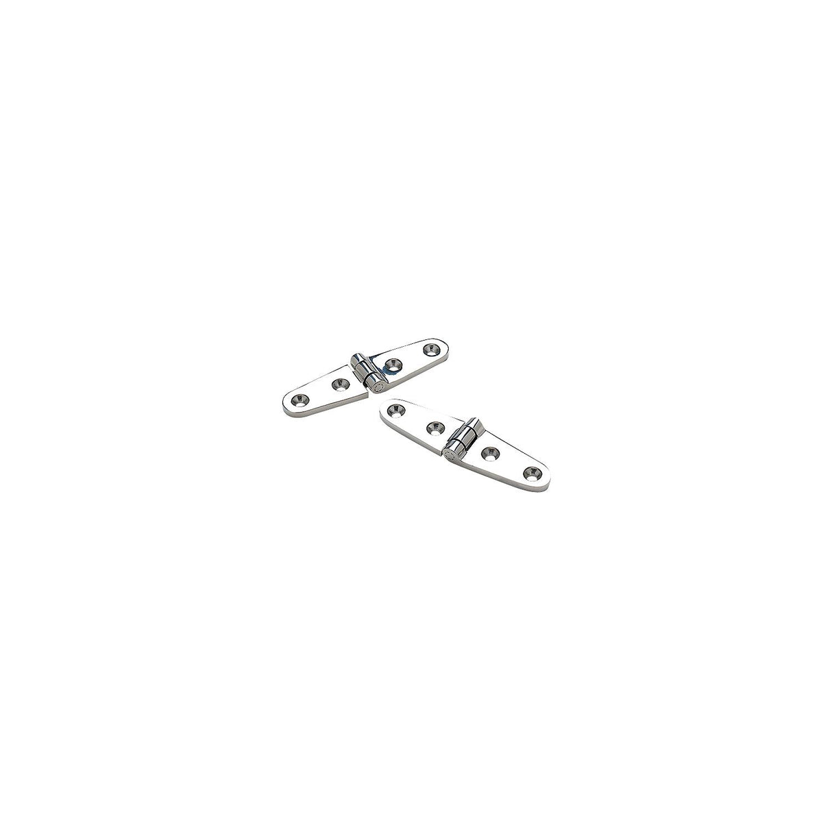 Seachoice Marine-Grade Strap Hinges, Polished 316 Stainless Steel, 4 in. X 1 in., Pack of 2 - SC50-33801 - official Seachoice product image 7