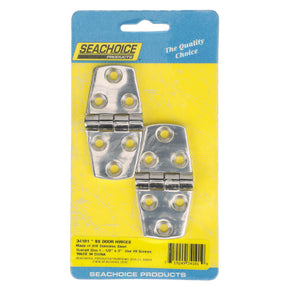 Seachoice Marine-Grade Door Hinges, Polished 316 Stainless Steel, 3 in. X 1-1/2 in., Pack of 2 - SC50-34101 - image 1