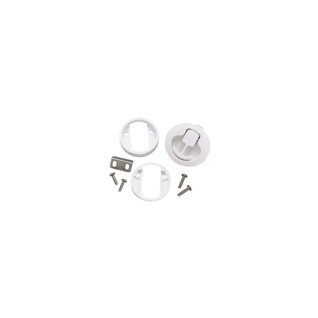 Seachoice 35521 Flush Mount Slam Latch, Rust-Free White Plastic, 2 in. Diameter - SC50-35521 - official Seachoice product image 9