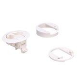 Seachoice 35521 Flush Mount Slam Latch, Rust-Free White Plastic, 2 in. Diameter - SC50-35521 - official Seachoice product image 4