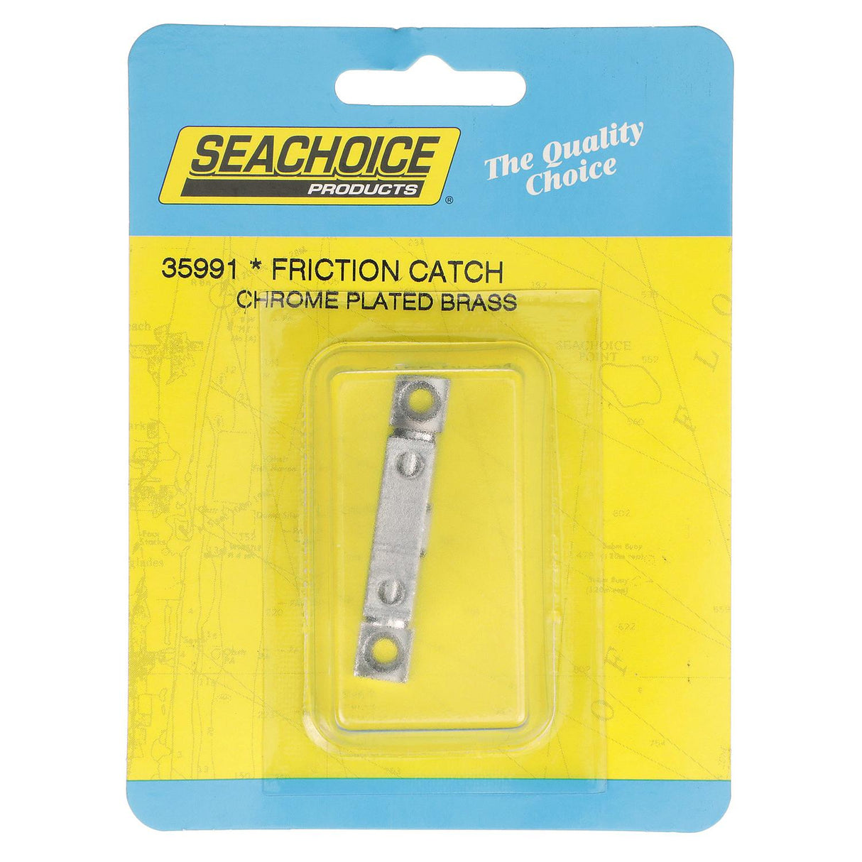 Seachoice Marine-Grade Friction Catch, Chrome-Plated Brass, 1-3/4 In. X 5/16 In. - 50-35991