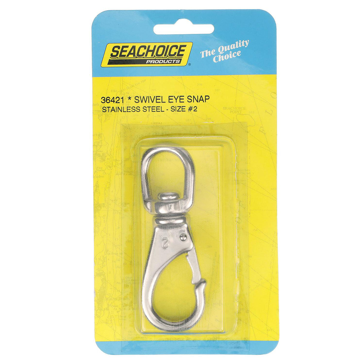 Seachoice Heavy Duty Swivel Eye Snap, Polished Stainless Steel, Size #2, 4 In. Long, 3/4 In. ID Eye - SC50-36421 - official Seachoice product image 6