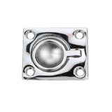 Seachoice Chrome-Plated Cast Brass Square Flush Hatch Ring Pull, 1-1/2 In. X 1-3/4 In. - 36661 - official Seachoice product image 3