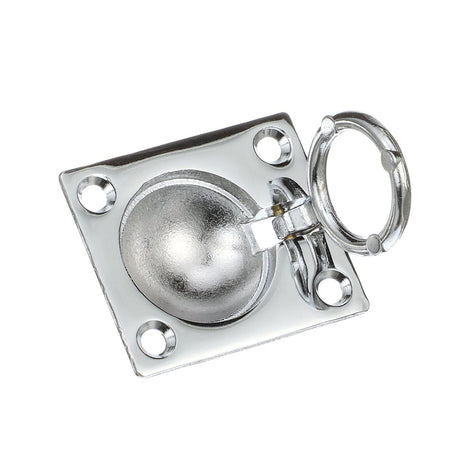 Seachoice Chrome-Plated Cast Brass Square Flush Hatch Ring Pull, 1-1/2 In. X 1-3/4 In. - 36661 - official Seachoice product image 4