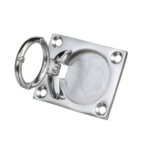 Seachoice Chrome-Plated Cast Brass Square Flush Hatch Ring Pull, 1-7/8 In. X 2-1/2 In. - SC50-36681 - official Seachoice product image 3