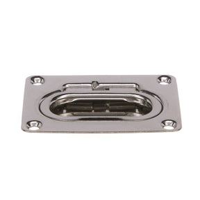 Seachoice Spring Loaded Flush Mount Hatch Handle, 304 Stainless Steel, 3 In. X 2-1/4 In. - SC50-36701 - image 1