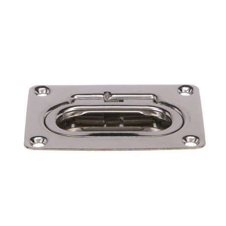 Seachoice Spring Loaded Flush Mount Hatch Handle, 304 Stainless Steel, 3 In. X 2-1/4 In. - SC50-36701 - image 1