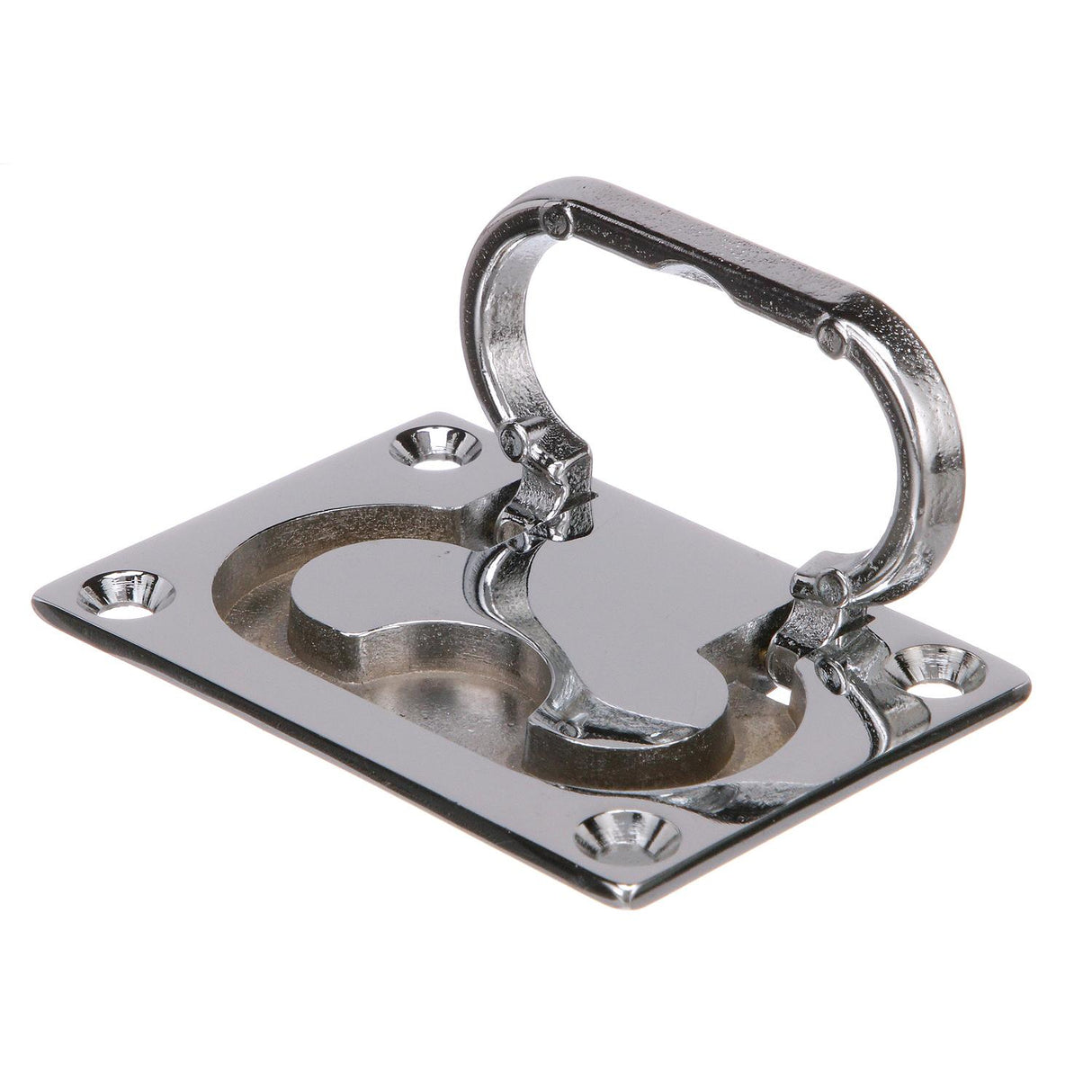 Seachoice Flush Mount Lifting Handle, Chrome-Plated Brass, 3 In. X 2-1/8 In. - 36741 - official Seachoice product image 3