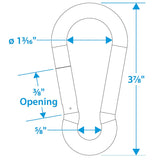 Seachoice 36831 Safety Spring Hook-Znc Pl 3/8X4 - 36831 - official Seachoice product image 4