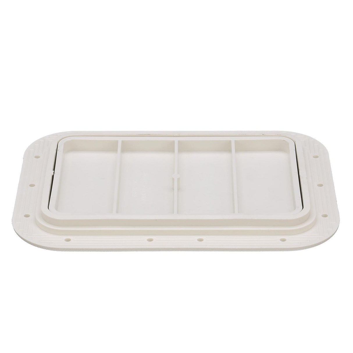 Seachoice White Pry-Out Hatch, 7 In. X 11 In. Inner Dimensions, Acetone Proof Polypropylene - 39121 - official Seachoice product image 9