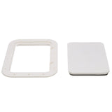 Seachoice White Pry-Out Hatch, 7 In. X 11 In. Inner Dimensions, Acetone Proof Polypropylene - 39121 - official Seachoice product image 4