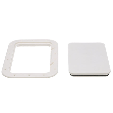 Seachoice White Pry-Out Hatch, 7 In. X 11 In. Inner Dimensions, Acetone Proof Polypropylene - 39121 - official Seachoice product image 4