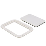 Seachoice White Pry-Out Hatch, 7 In. X 11 In. Inner Dimensions, Acetone Proof Polypropylene - 39121 - official Seachoice product image 7