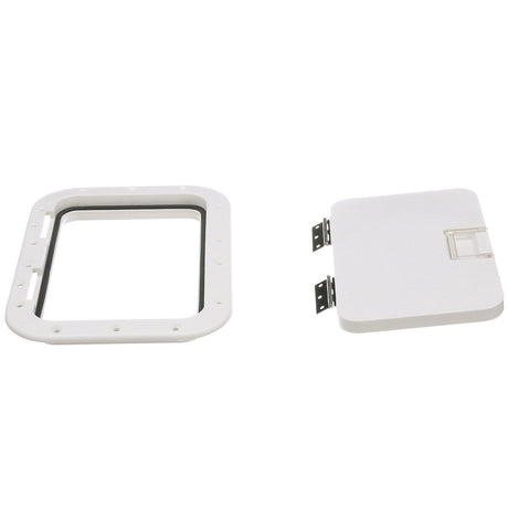 Seachoice White Hinged Hatch, 7 in. X 11 in. Inner Dimensions, Acetone Proof Polypropylene - 39131 - official Seachoice product image 3